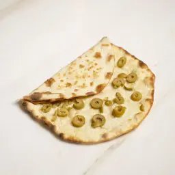 Akkawi Cheese and Olives Mankoushe